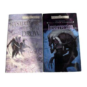 Forgotten Realms Paperback Set of 2 Books The Lone Drow & Insurrection